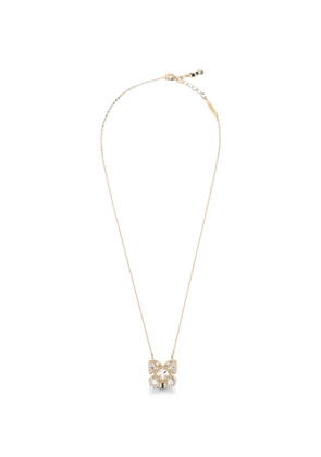 Ferragamo crystal-embellished Gancini necklace - Gold