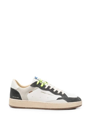 Crime London Chelsea panelled leather sneakers - White