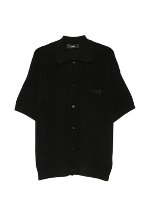 AMIRI crochet short-sleeve shirt - Black