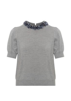 Ulla Johnson sequin-embellished Jude sweater - Grey