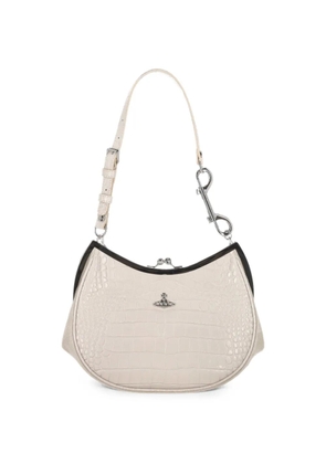 Vivienne Westwood croc-effect Orb shoulder bag - Neutrals