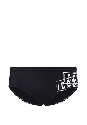 DSQUARED2 Icon logo-print swim briefs - Black