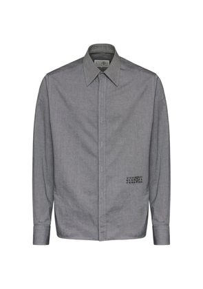 MM6 Maison Margiela zip-fastening Numeric Signature shirt - Grey