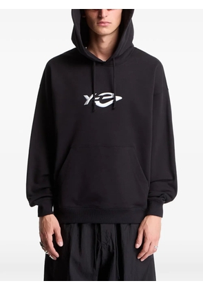 Y-3 Liquid logo-print hoodie - Black