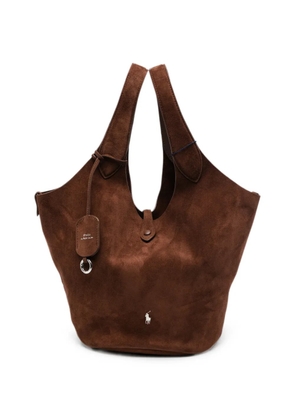 Polo Ralph Lauren Play suede tote bag - Brown