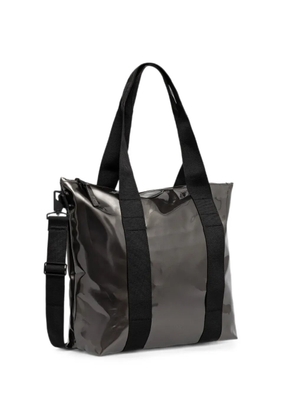 Rains glossy-finish tote bag - Grey