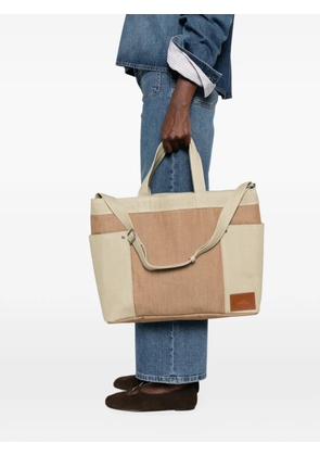 A.P.C. Jardin logo-patch tote bag - Brown