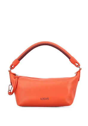 LOEWE mini Cala braided-handle leather tote bag - Orange