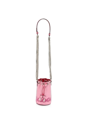 Christian Louboutin Pre-Owned Marie Jane embroidered bucket bag - Pink
