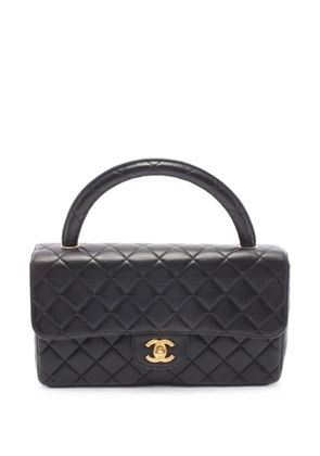 CHANEL Pre-Owned 1996-1997 Matelassé CC turn-lock tote bag - Black