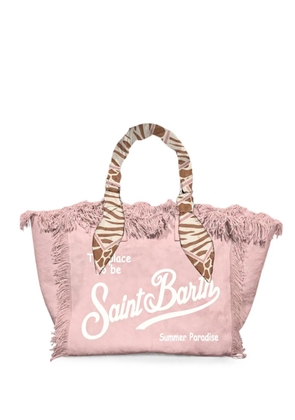 MC2 Saint Barth Vanity Foulard fringed tote bag - Pink