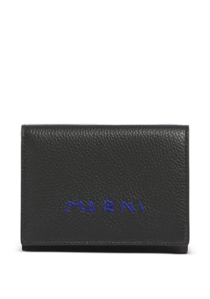 Marni Mending logo trifold wallet - Black
