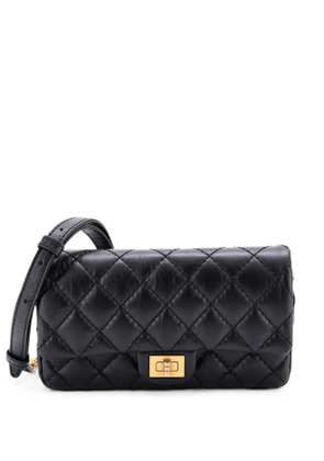 CHANEL Pre-Owned Reissue 2.55 Quilted Aged Calfskin belt bag - Black