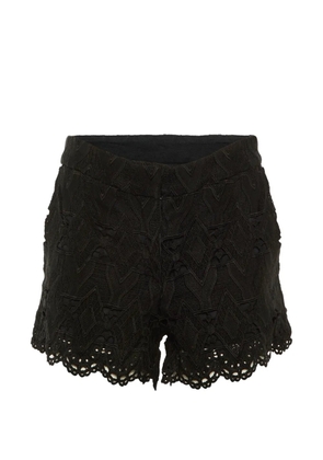 Maje Ikita scalloped shorts - Black