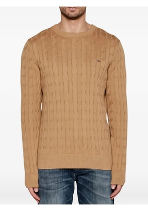 Tommy Hilfiger cable-knit sweater - Brown