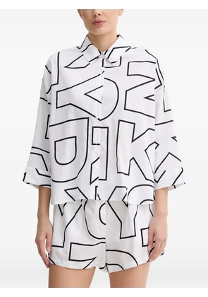 DKNY logo-print pajamas - White