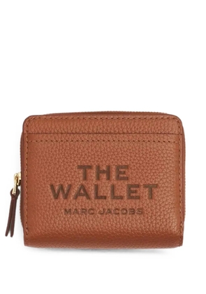 Marc Jacobs logo-motif grained-leather wallet - Brown