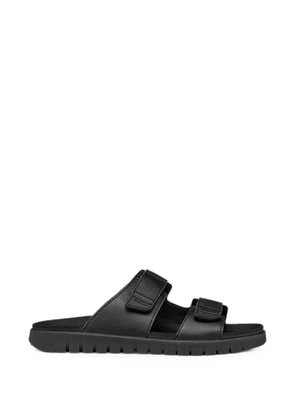 Geox touch-strap textured sandals - Black