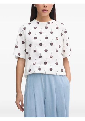 Stine Goya cherry-print T-shirt - White