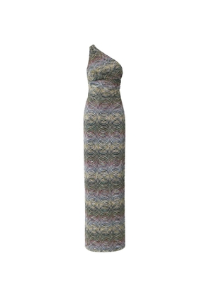 Missoni one-shoulder knit dress - Green