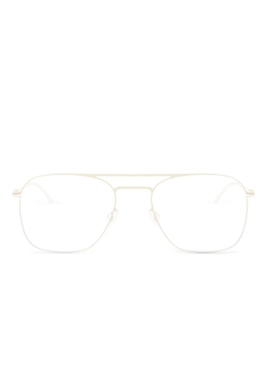 Mykita steel-frame rectangle glasses - Gold