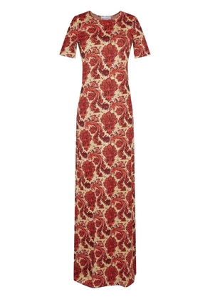 Rabanne paisley-print maxi dress - Red