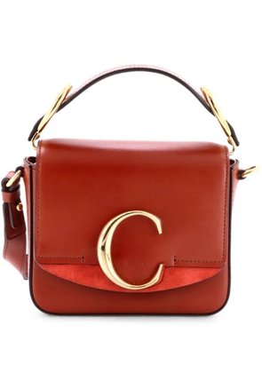 Chloé Pre-Owned C Flap Bag Leather Mini crossbody bag - Red