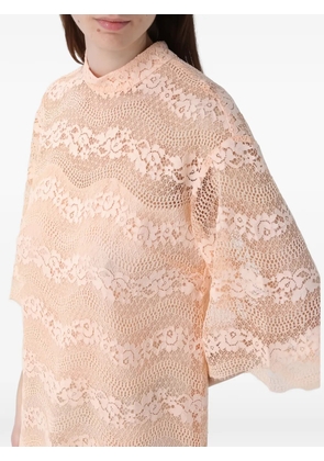 TWINSET macramé lace dress - Pink