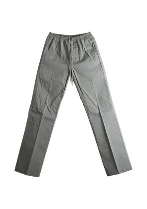 Rick Owens drawstring-waist pressed-crease trousers - Grey
