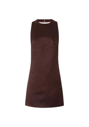 Elisabetta Franchi halterneck chain-link mini dress - Brown