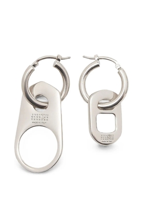 MM6 Maison Margiela bottle cap drop earrings - Silver