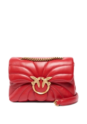 PINKO Love Birds quilted shoulder bag - Red