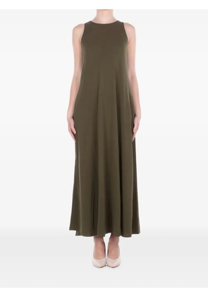Max Mara elasticated-underbust jersey maxi dress - Green