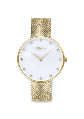 OBAKU Glans 36mm watch - White
