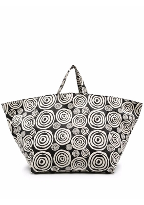 10 CORSO COMO spiral-print canvas tote - Neutrals
