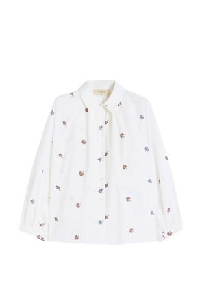 Weekend Max Mara embroidered poplin shirt - White