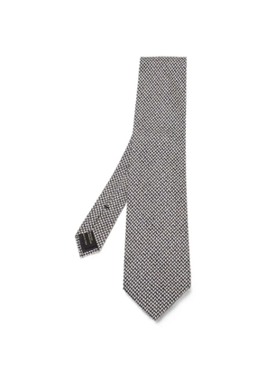 Tom Ford Vintage chevron-jacquard tie - Blue