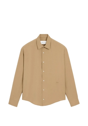 AMI Paris boxy viscose twill shirt - Neutrals