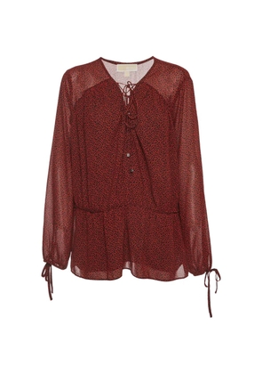 Burberry Pre-Owned animal-print blouse - Red