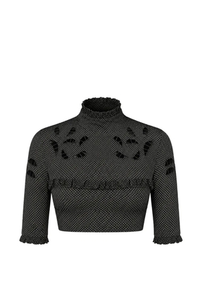 DSQUARED2 polka-dot cut-out top - Black