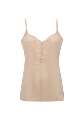 Victoria Beckham Rouleaux pintucked cami top - Pink