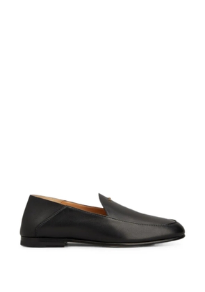 Tod's logo-plaque loafers - Black