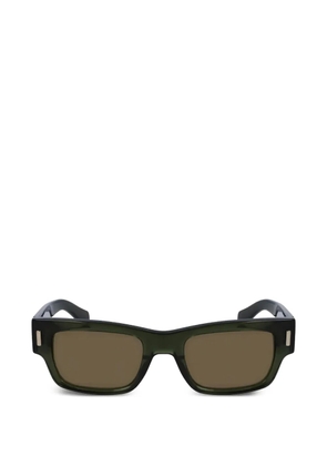 Ferragamo Eyewear rectangle-frame sunglasses - Green