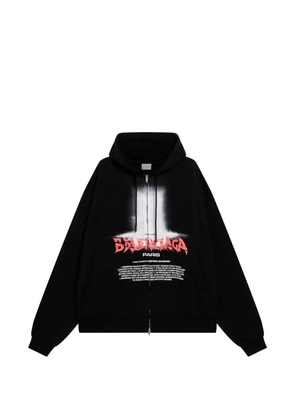 Balenciaga The Door oversized logo-print hoodie - Black