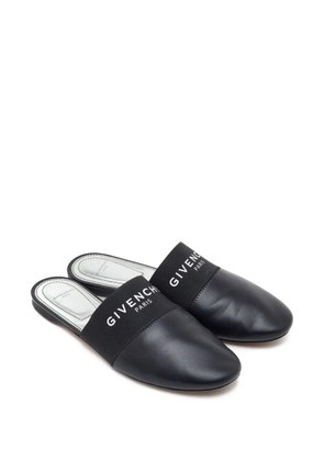 Givenchy Pre-Owned Bedford logo-print mules - Black