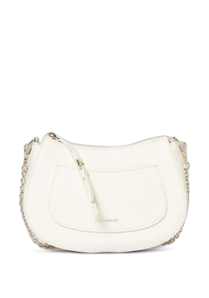 Coccinelle C-Easy grained leather shoulder bag - Neutrals