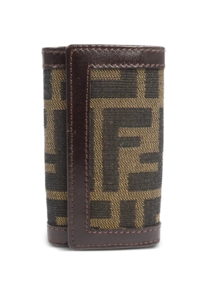Fendi Pre-Owned Zucca canvas key case - Brown