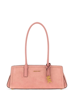 Michael Michael Kors logo-plaque leather shoulder bag - Pink