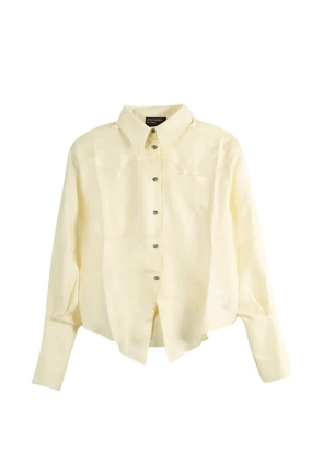 Enfants Riches Déprimés western-style silk shirt - Neutrals