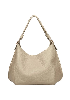 VISONA` Mia braided-handle shoulder bag - Neutrals